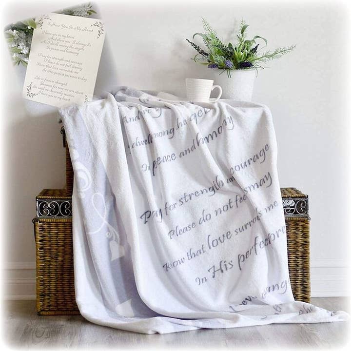 Loving Memories Gifts - Wholesale Throw Blanket - Mink Memorial Blanket Sympathy Throw