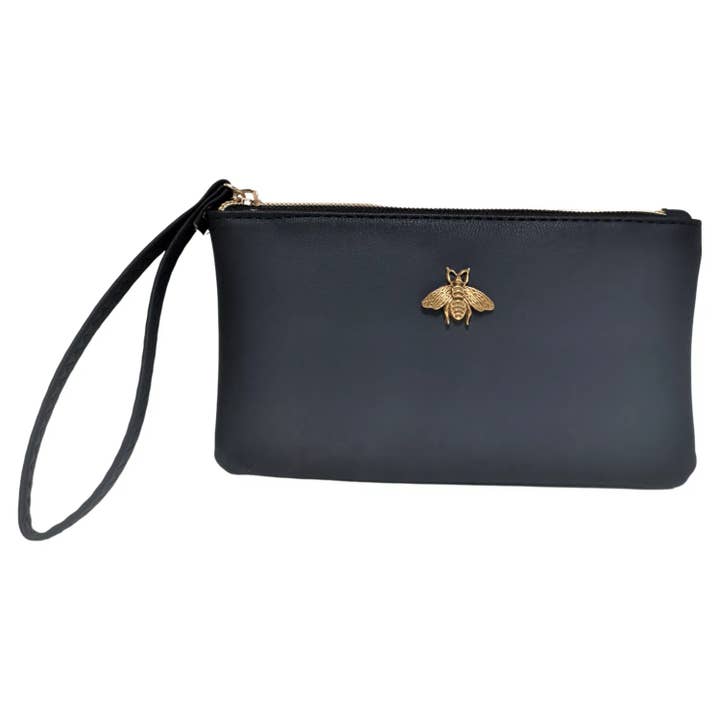 Superbia - Wholesale Clutch Bag - Women's - Soft Pu Bee Clutch with Wristband -2099