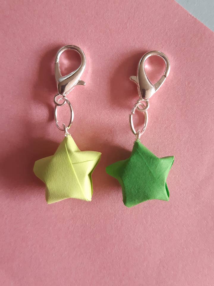 Marcadores de ponto estrela verde por atacado de PaperKins