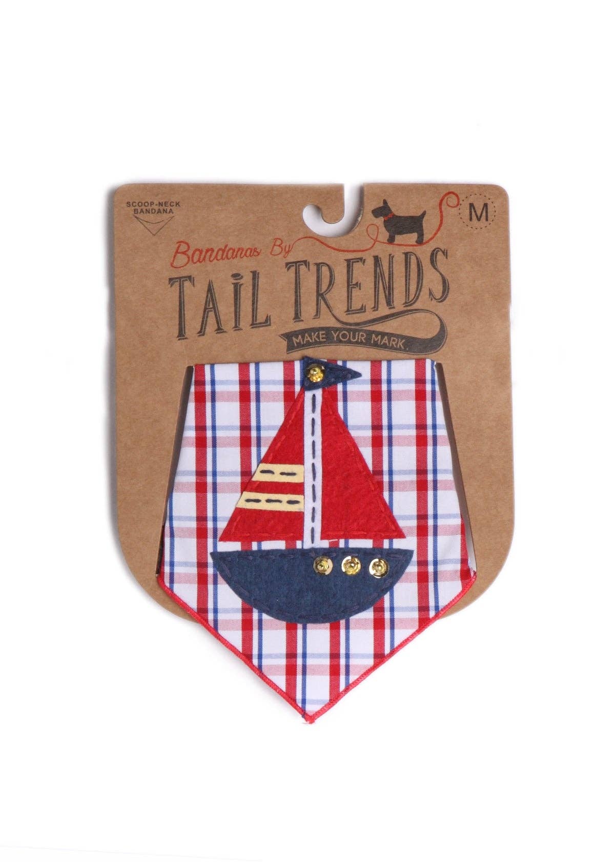 Red Sailboat Bandana for wholesale on Faire4