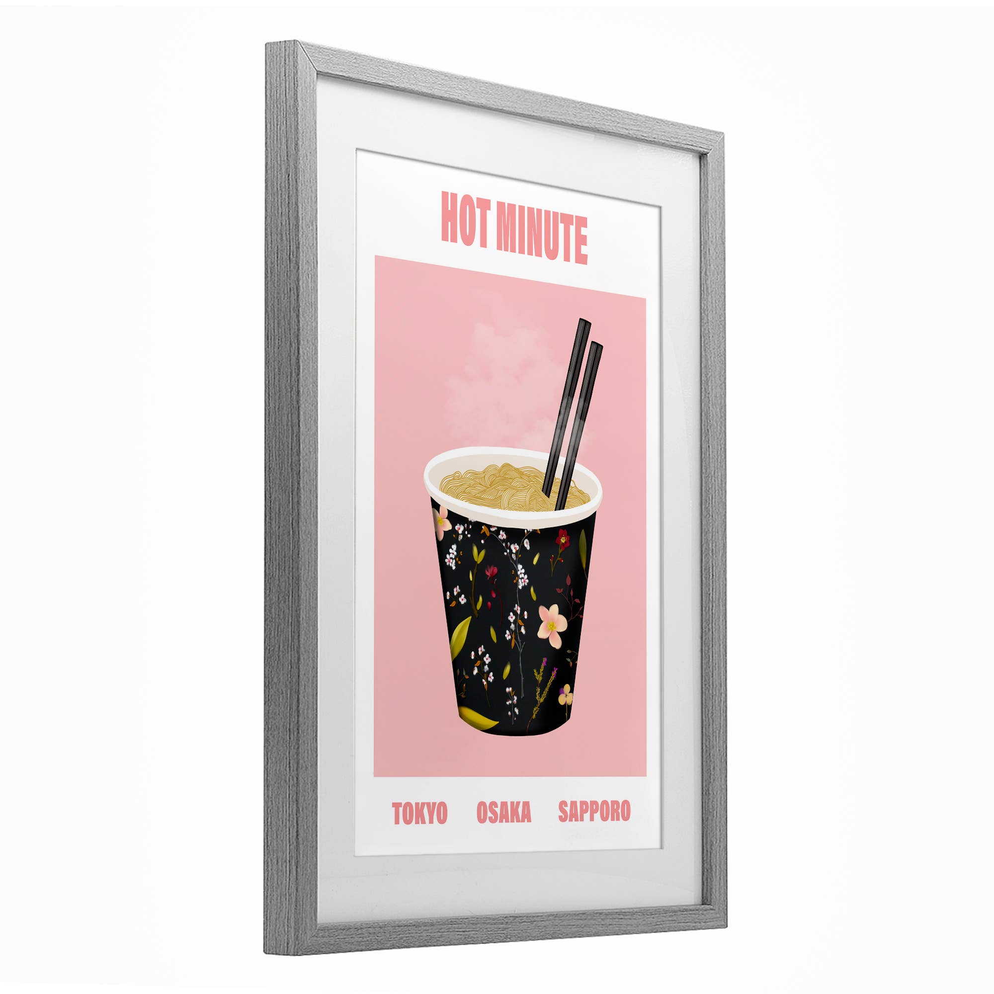 Stupell Industries - Wholesale Wall Sign - Hot Minute Cup of Noodles - Print Under Glass Wall Art9