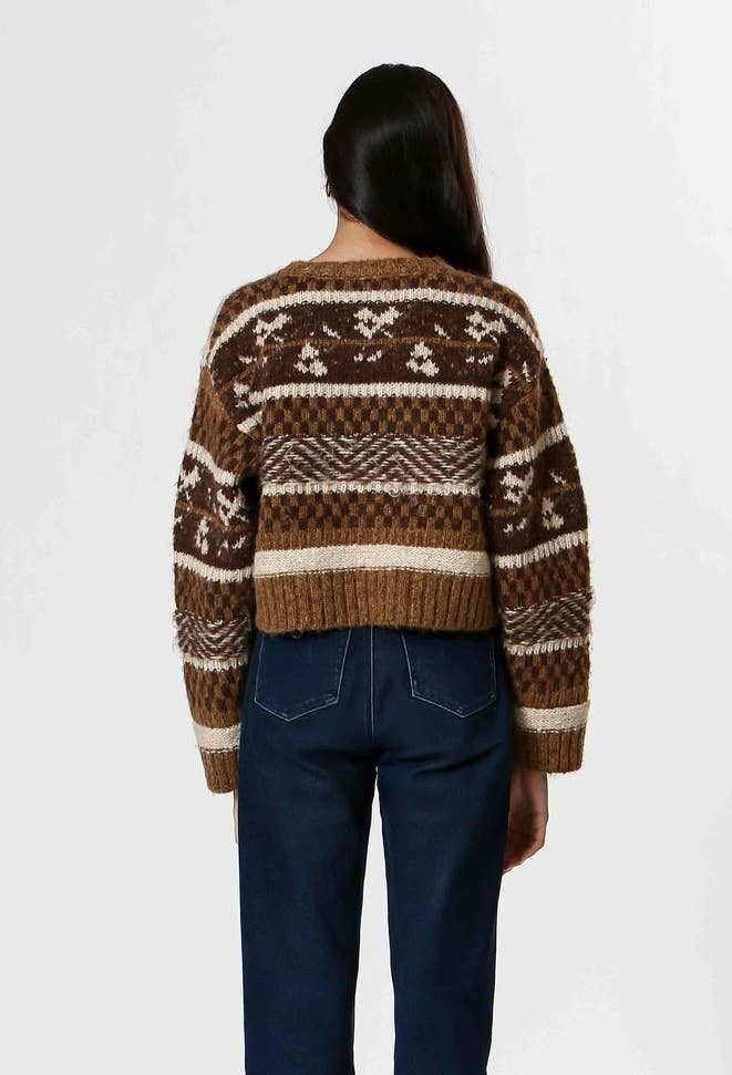 The Korner - USA – wholesale Pullovertröja - Dam – Damtröja med aztekiskt mönster, stickad2