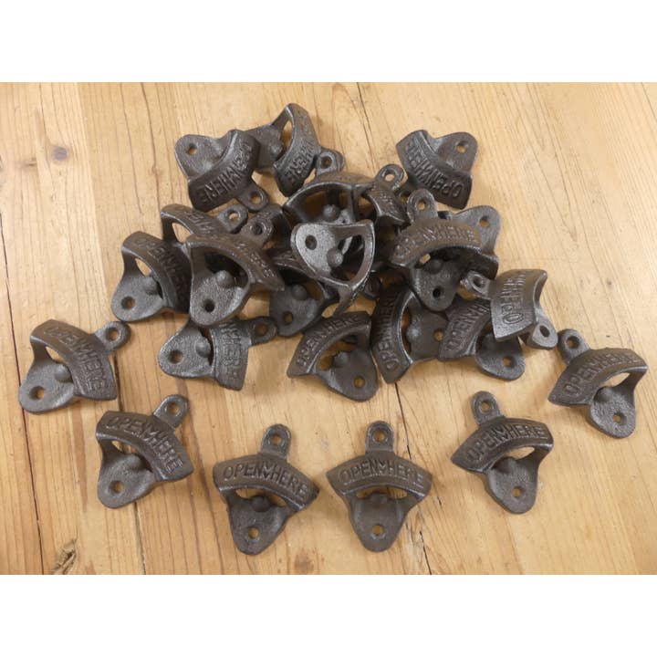 Midwest Craft House - Wholesale Bottle/Wine Opener - "Open Here": A Vintage-Styled Cast Iron Bottle Opener1
