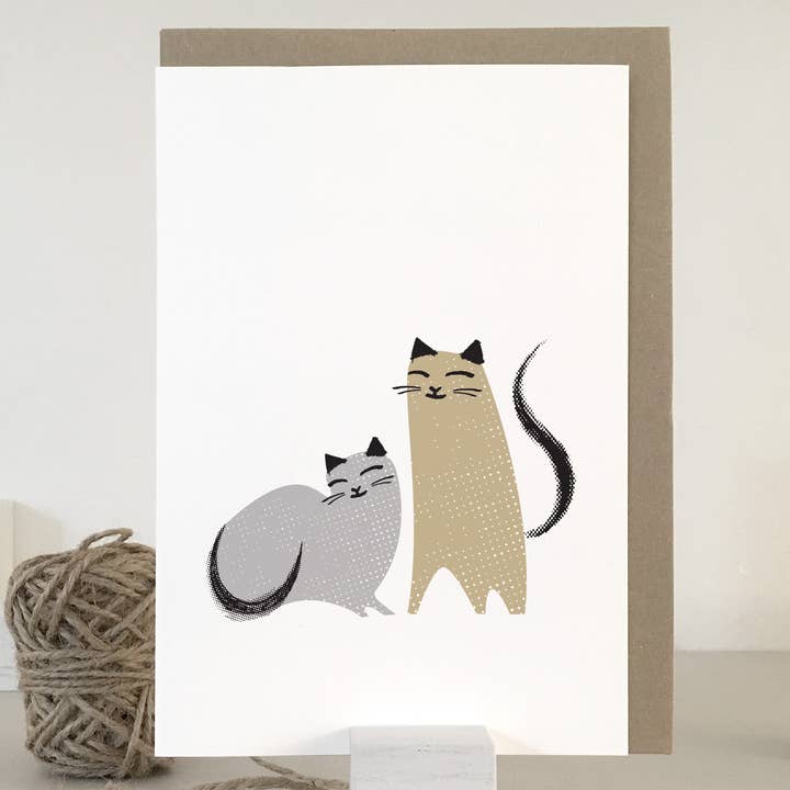 Cat Love Card | Valentine-kort | Jubilæumskort | Bryllup for engroshandel hos Purpose & Worth etc