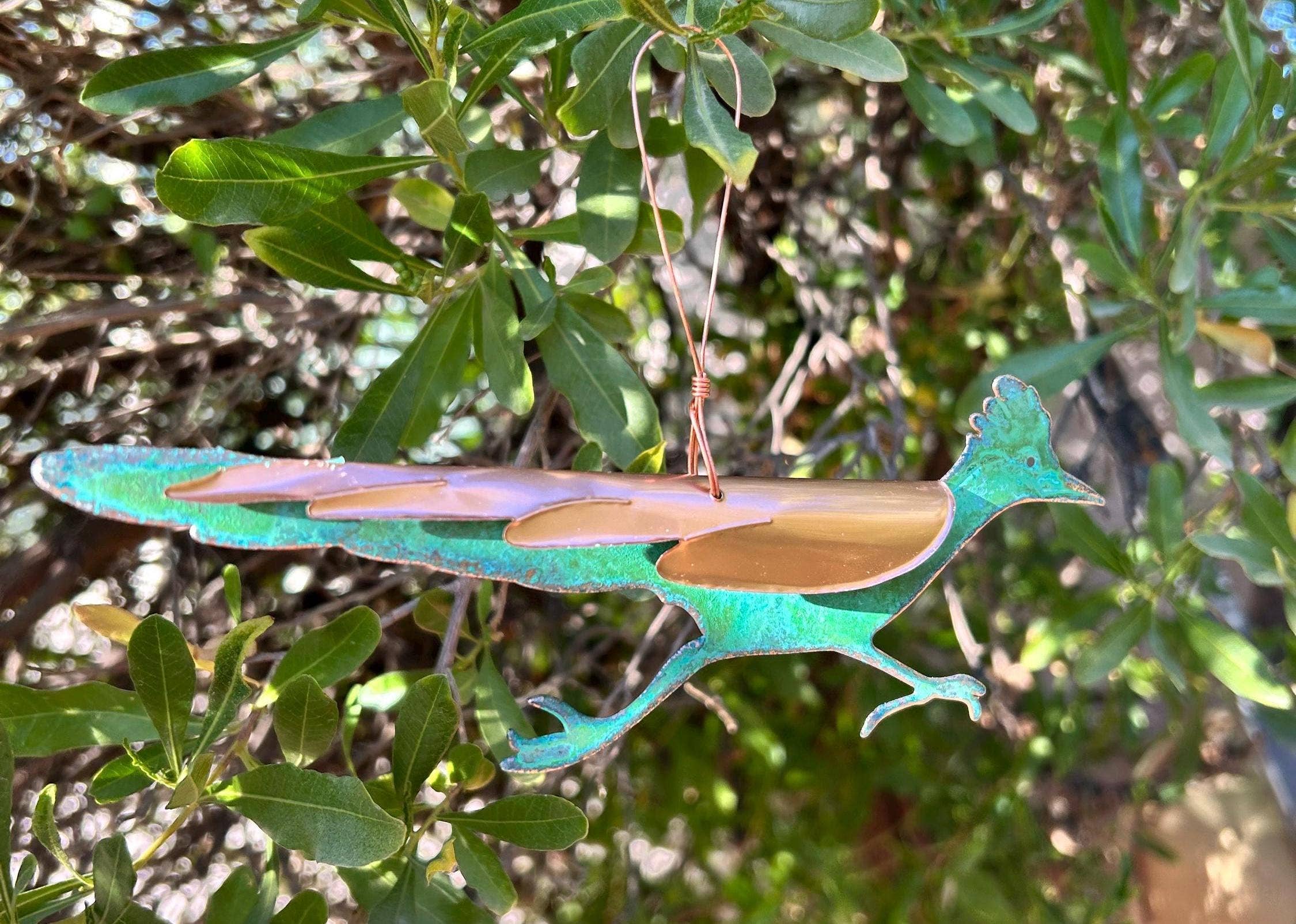 Dos Damas Designs - Wholesale Ornament - Roadrunner Copper Christmas Ornament3