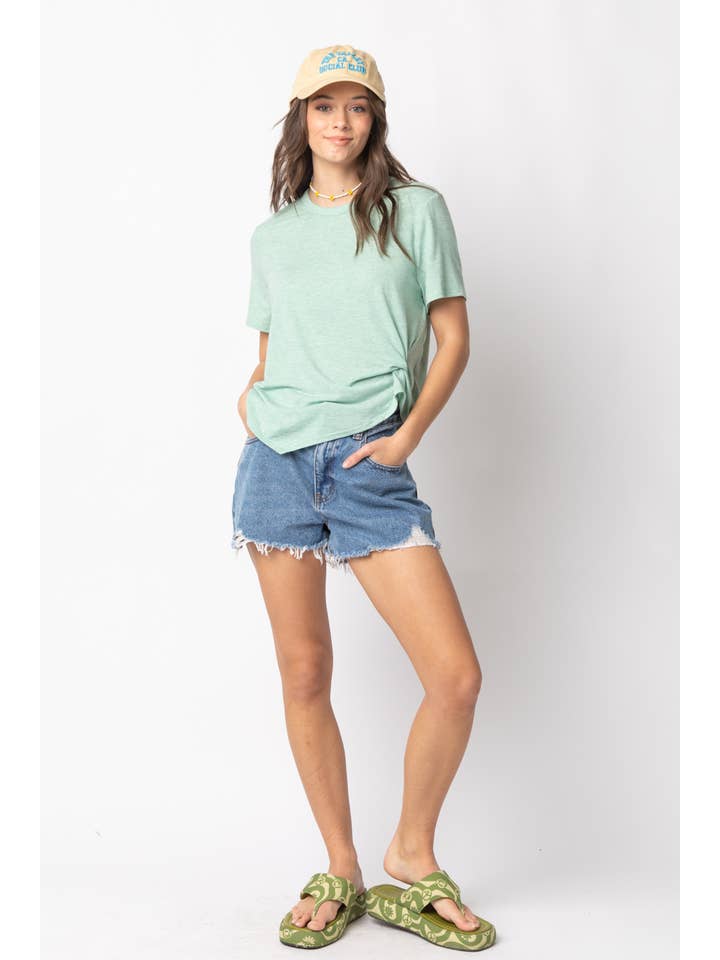 VERY J - Wholesale Knit Top - Women's - NT10973-Twisted Hem Knit Top21