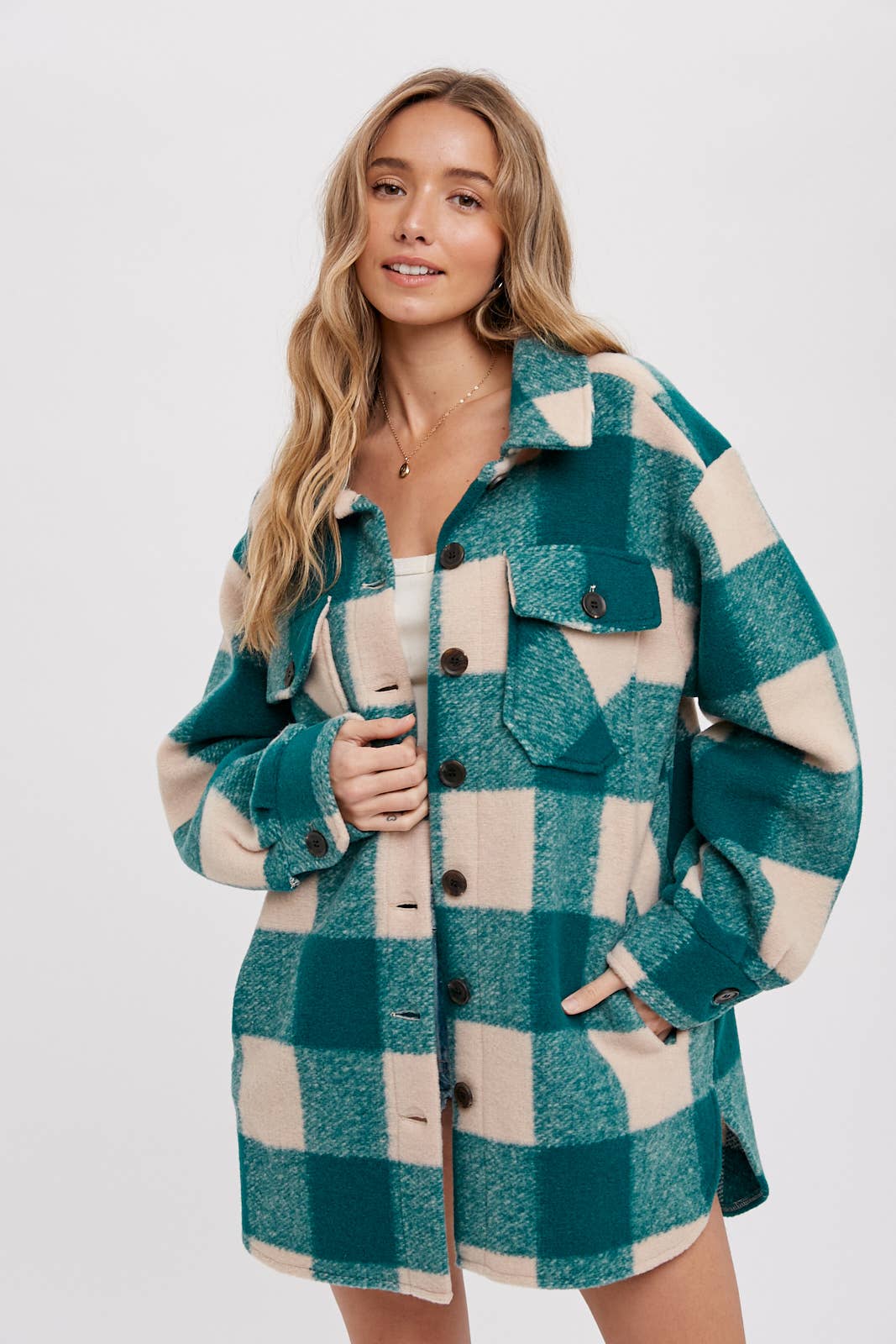 Bluivy – wholesale Rock - Dam – BORSTAD RUTIG ÖVERDIMENSIONERAD KAPPA1