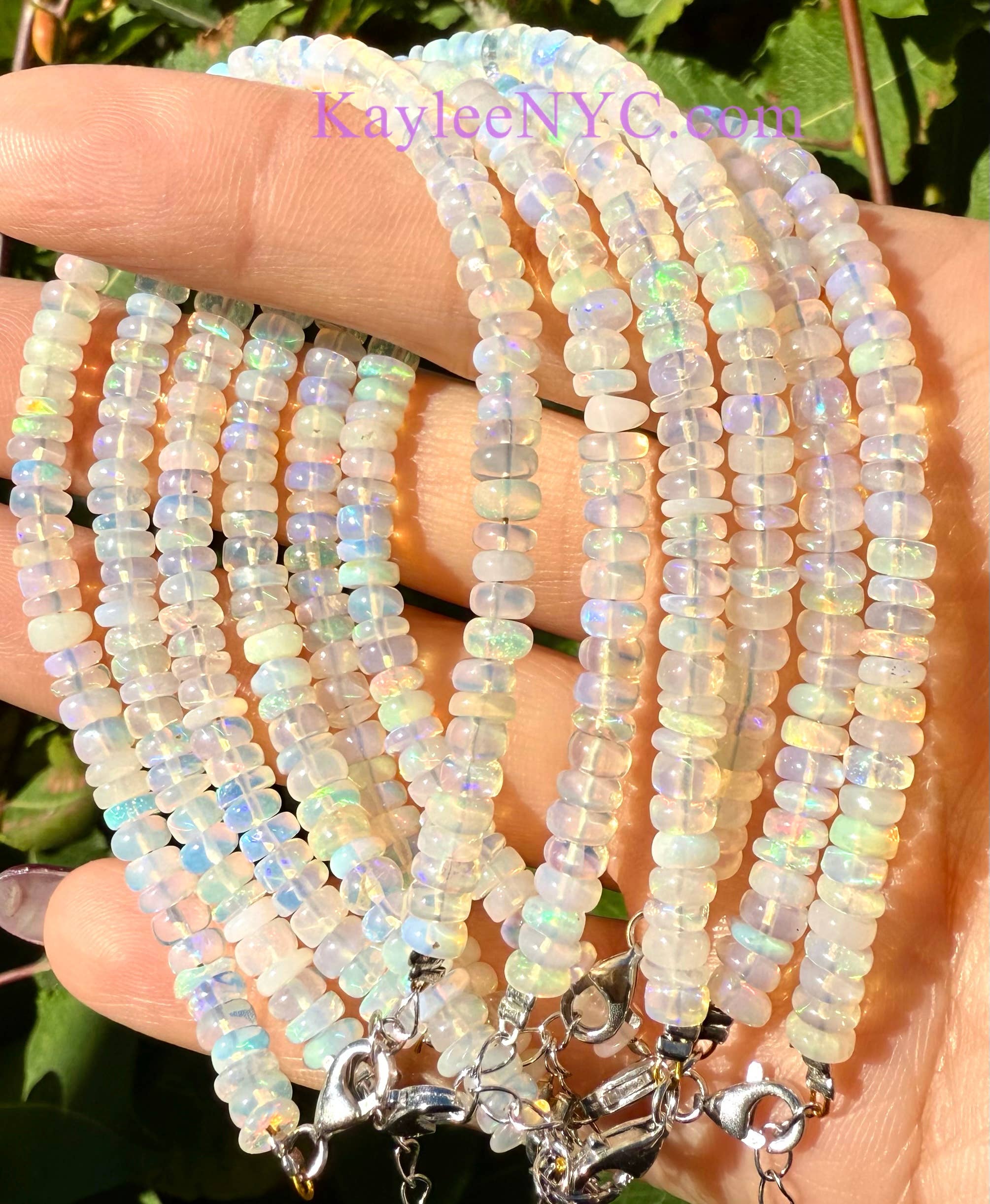 KayleeNYC – wholesale Pärlarmband – Naturligt etiopiskt opalarmband med 925 sterlingsilver1