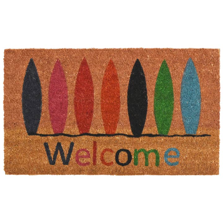 Calloway Mills - Wholesale Door Mat - Surfboard Welcome Doormat