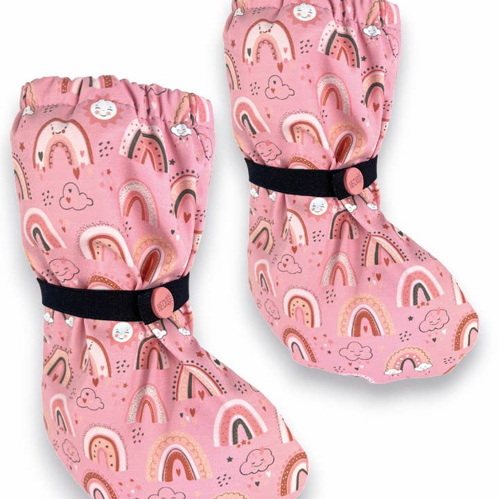 Baby booties rain booties rainbow - without fleece for wholesale by HECKBO