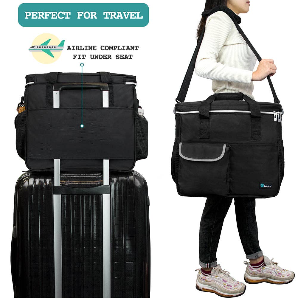 PetAmi - Vendita all'ingrosso Trasportino - Cani e gatti - Borsa Organizer Deluxe da Viaggio per Animali15