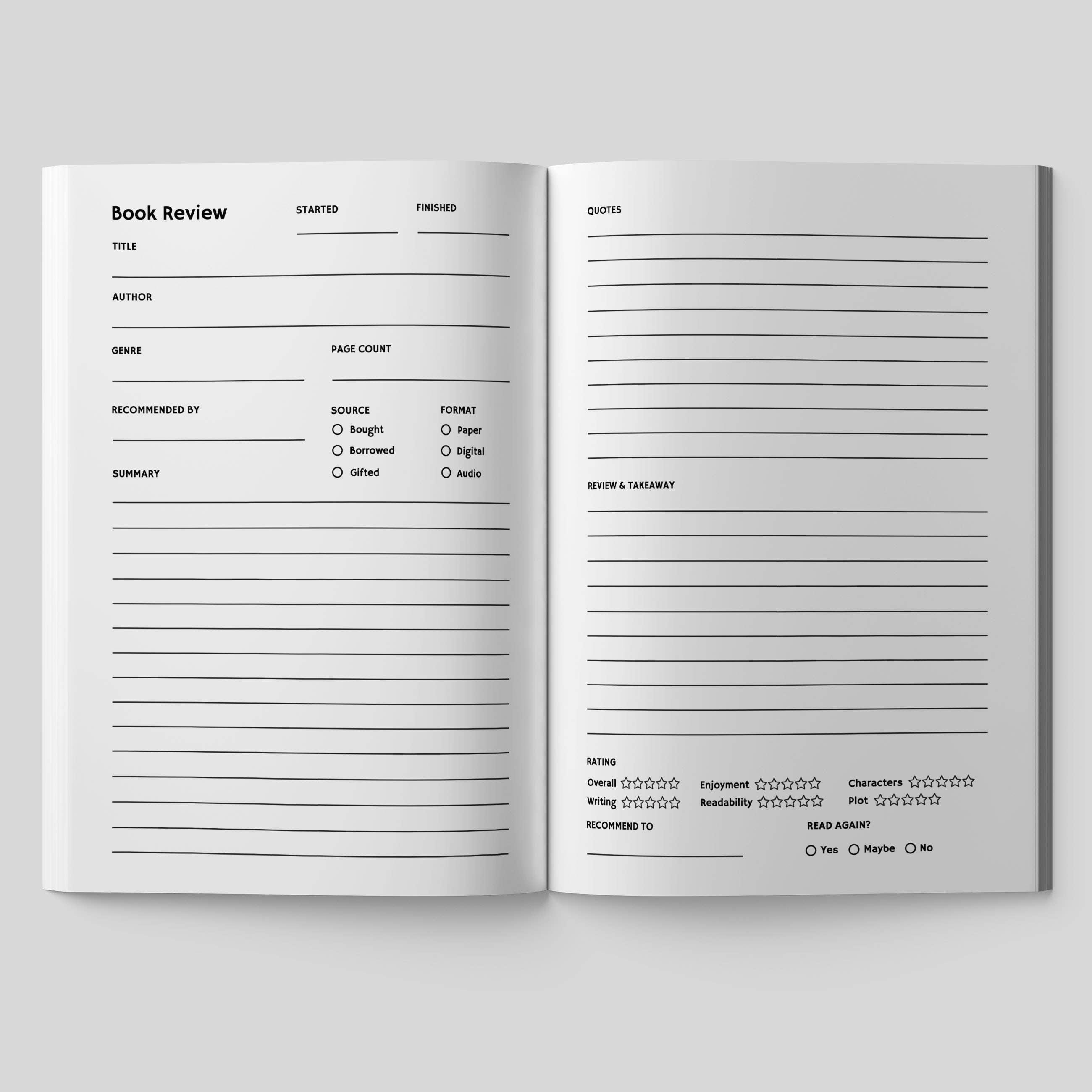 Timeside - Wholesale Journal/Diary - Books Remembered: Reading Journal1