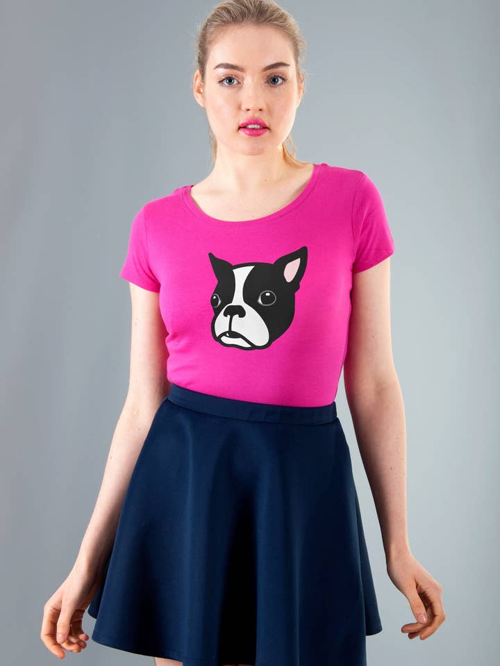 Tee-shirt Boston Terrier pour la vente par Clumsy Hooves