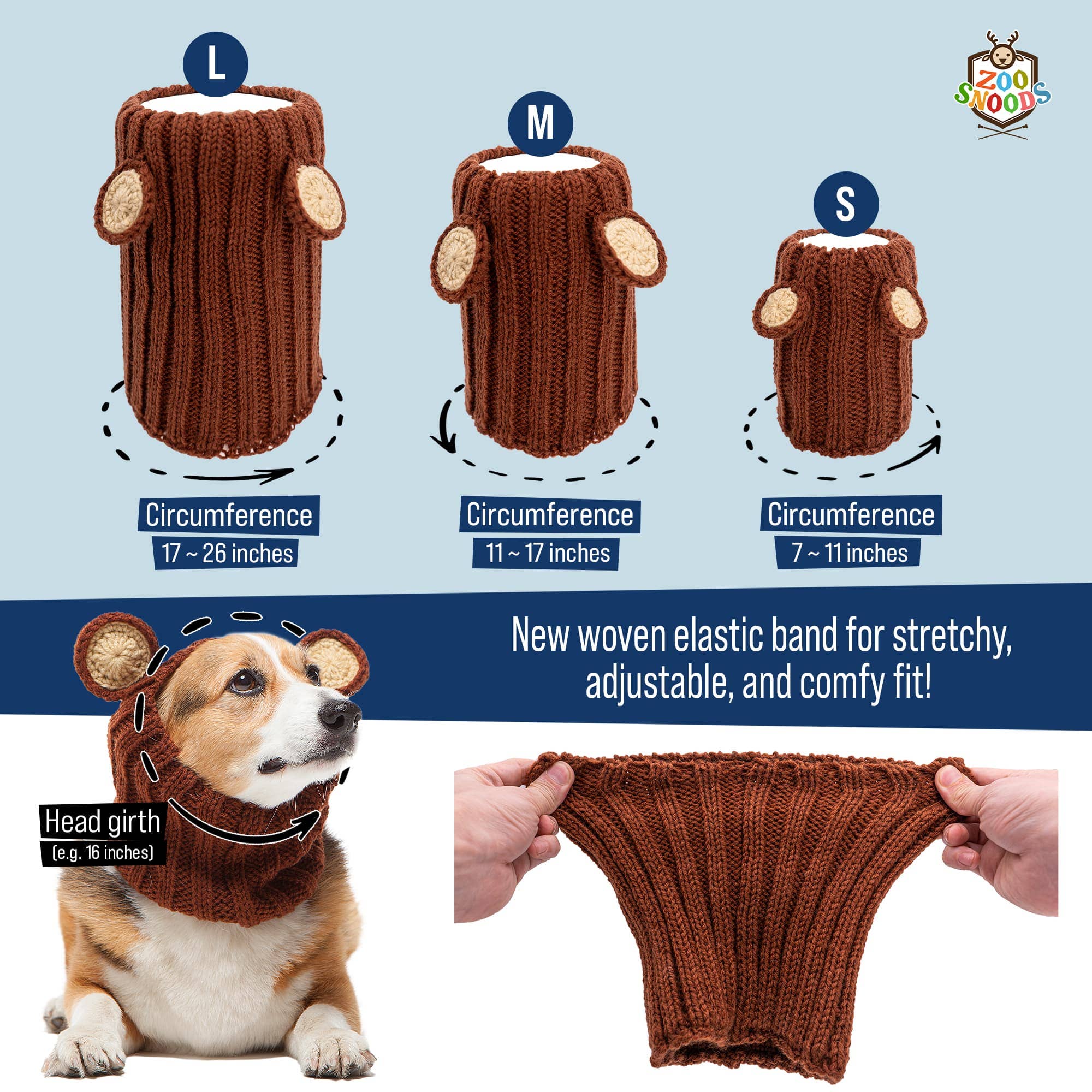 Zoo Snoods – wholesale Pet snood – Dog – Fox Dog Snood6