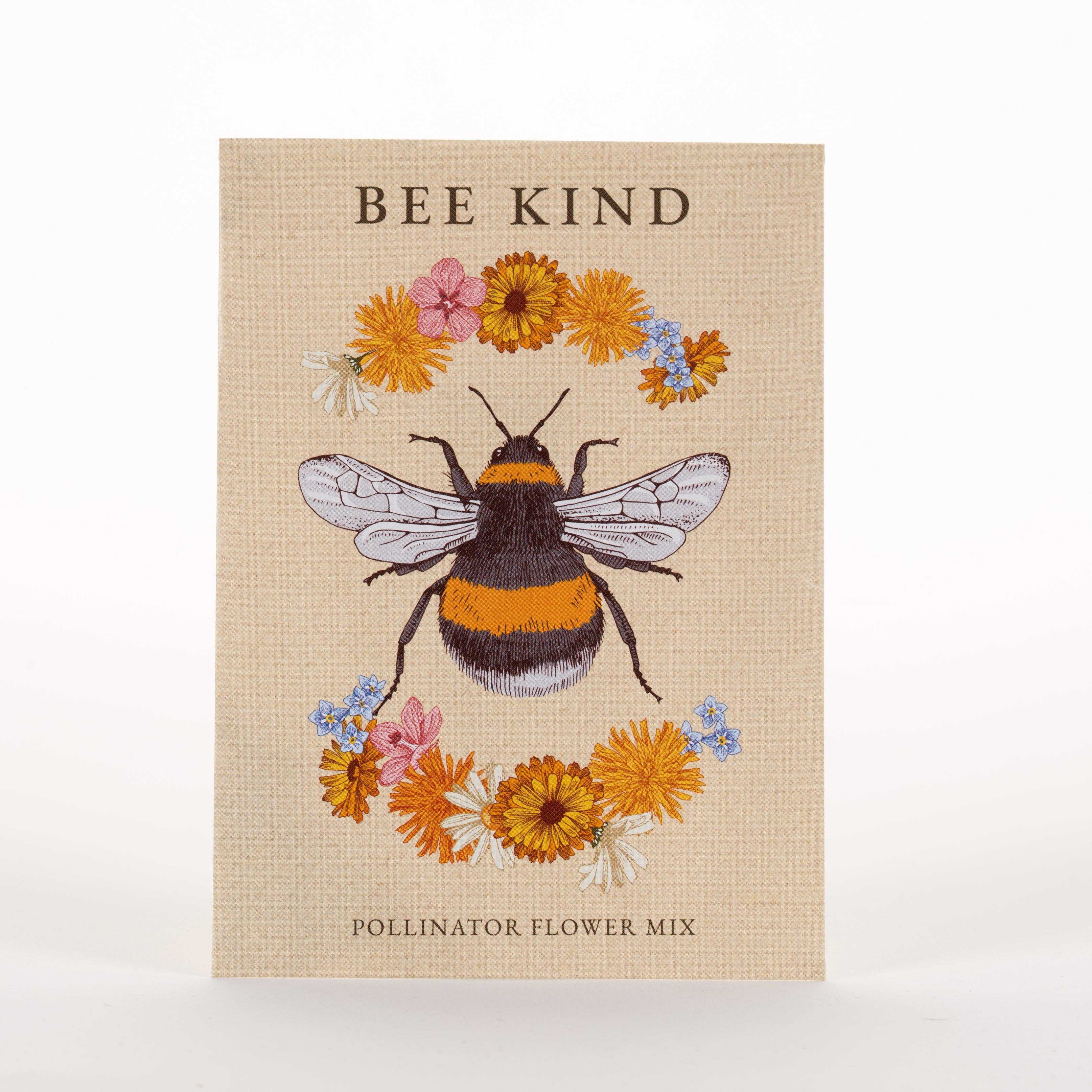 Bentley Seed Co. - Wholesale Plant Seeds - Bee Kind - Pollinator Wildflower Mix Seed Packets6