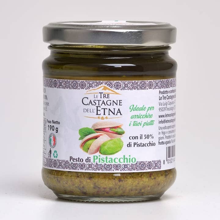 Pistachio Pesto 190 g. for wholesale by Le Tre Castagne dell'Etna