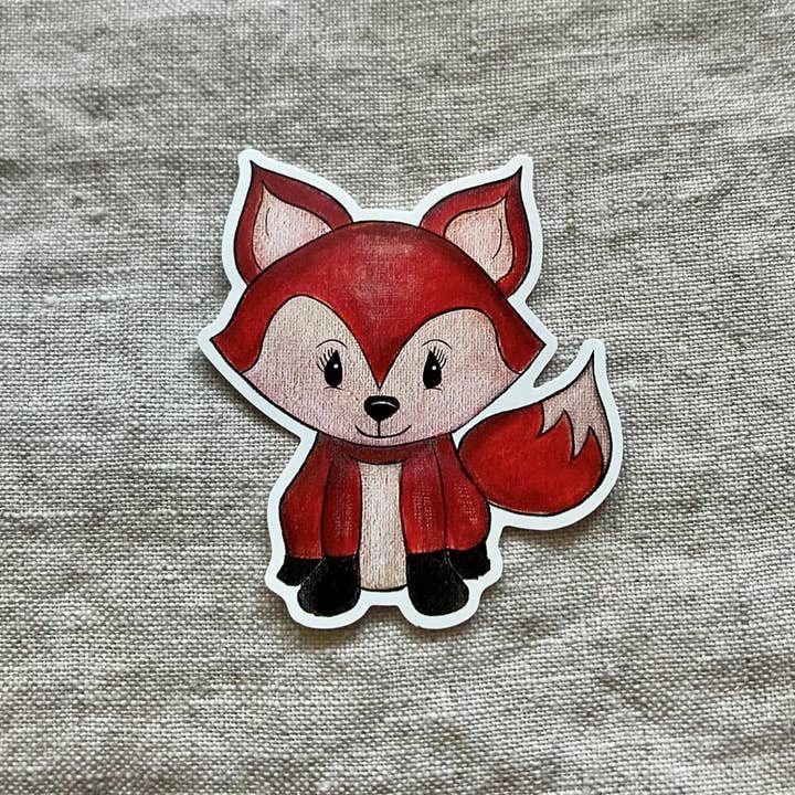 Fox Sticker for wholesale by Artwork by Sandra Naufal