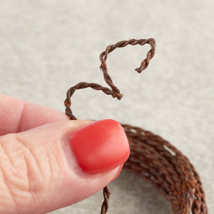 Factory Direct Craft - Wholesale Craft Supplies - 16 Gauge Rusty Tin Twisted Wire (25 rolls each 15 feet long)