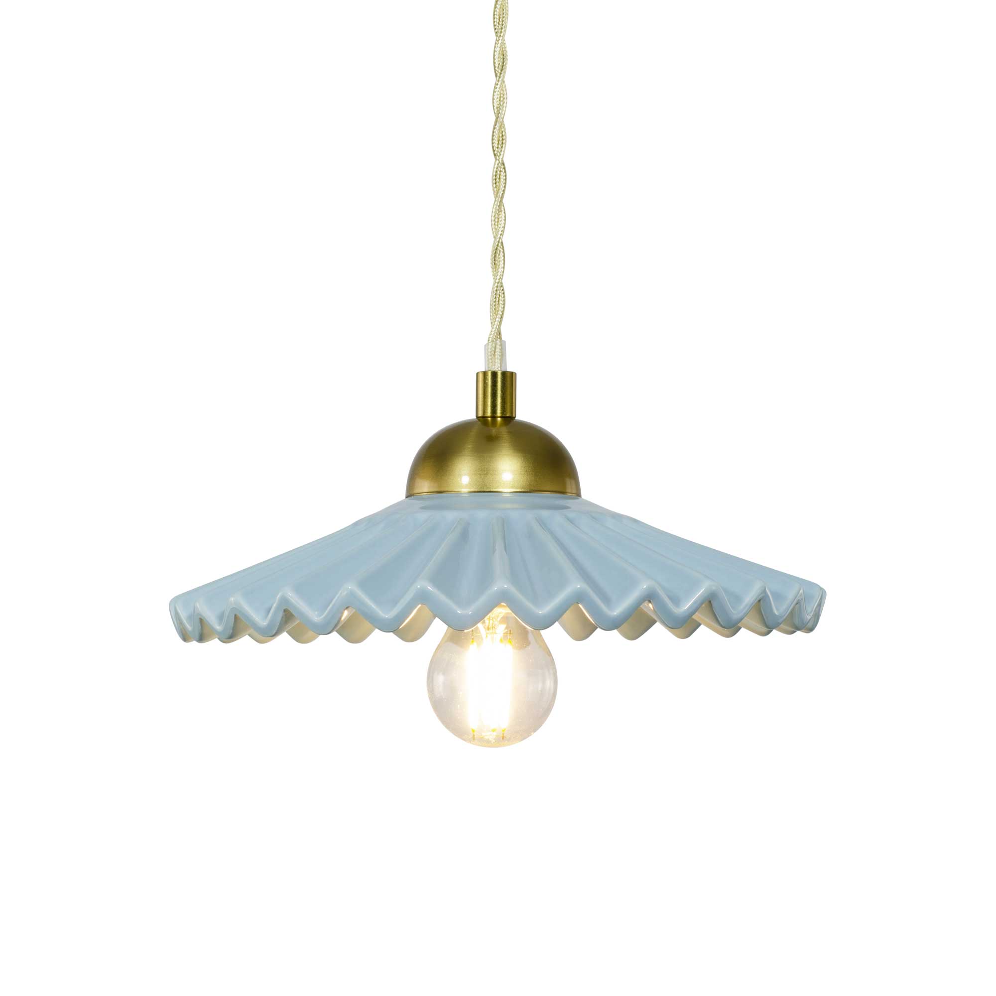 C-Création - Wholesale Chandelier/Hanging Light - Colored ceramic pendant and Babouchka textile cord12