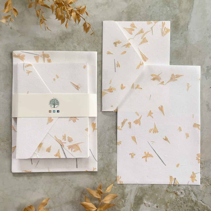 Gaillardia - Flower Handmade Paper and Envelopes | Recycled  and other Purchase wholesale notelets. Free returns & net 60 terms on Faire trending on Faire.