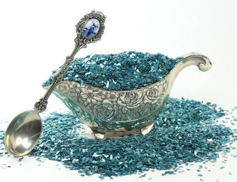 Light Blue German Glass Glitter - Real Super Shard Glitter for wholesale on Faire5