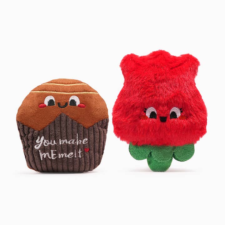 HugSmart Pet - Woof Love | Schokolade & Rose - Hundespielzeug aus Plüsch für den Großhandel von Hugsmart Products Inc