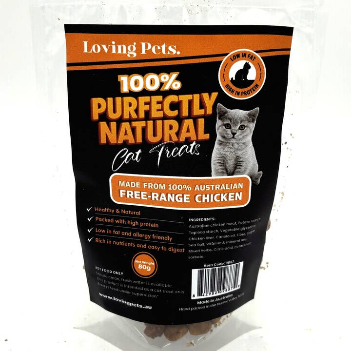 Loving Pets Australia - Wholesale Pet Treats - Cat - Purfectly Natural Chicken Cat Treats 160gm0
