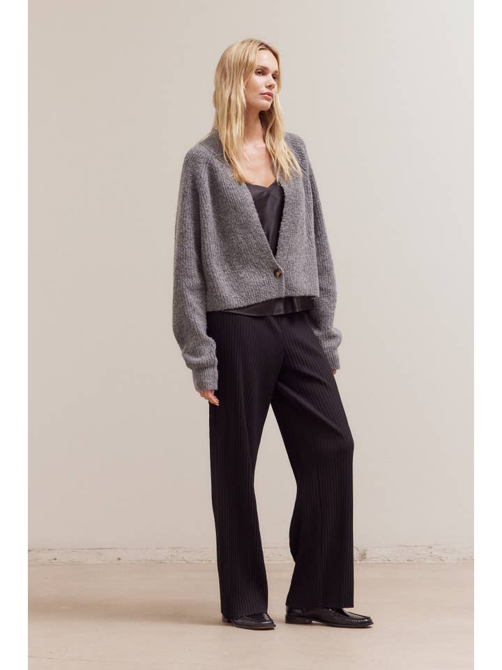 Grade & Gather – Cardigan - Mulher por atacado – 80440 - CARDIGÃ COM UM BOTÃO2