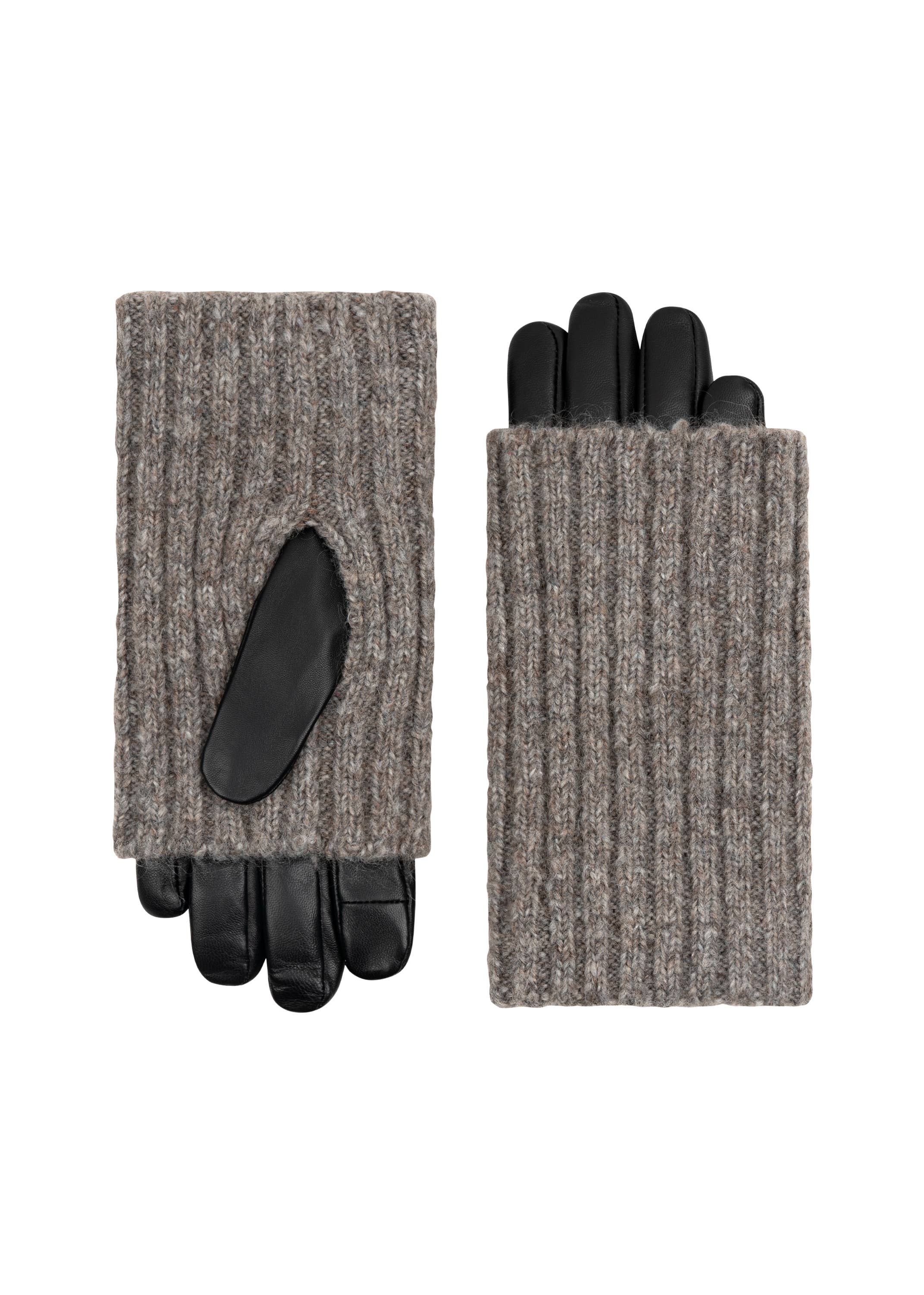 AMATO NEWYORK                          Carolina Amato – wholesale Handskar - Dam – (LT115) Touch Tech Wood Smoke Overlay Damhandskar2