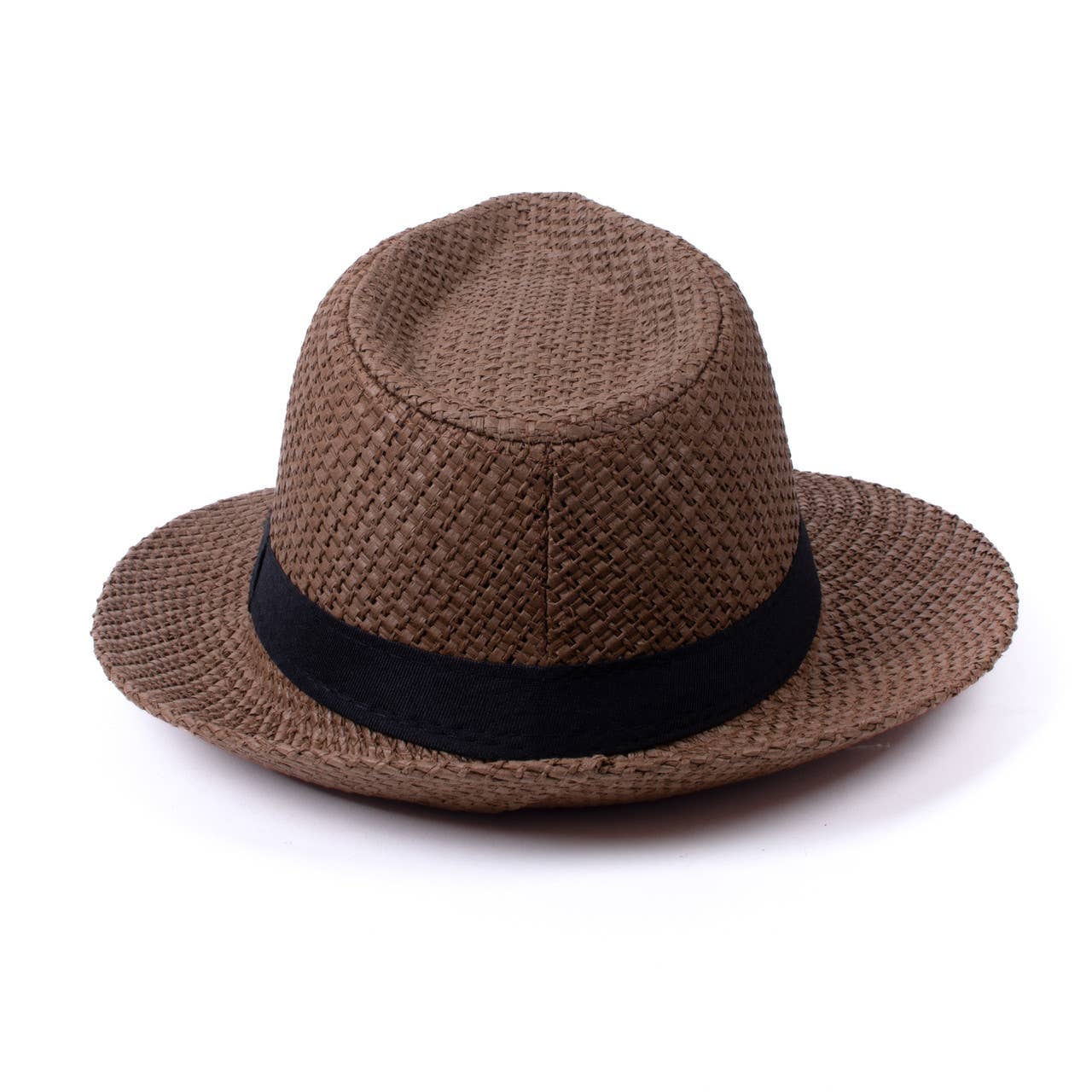 Selini New York - Wholesale Fedora - Men's - Wide Brim Black Banded Trilby Fashion Fedora Hat -FSS171324