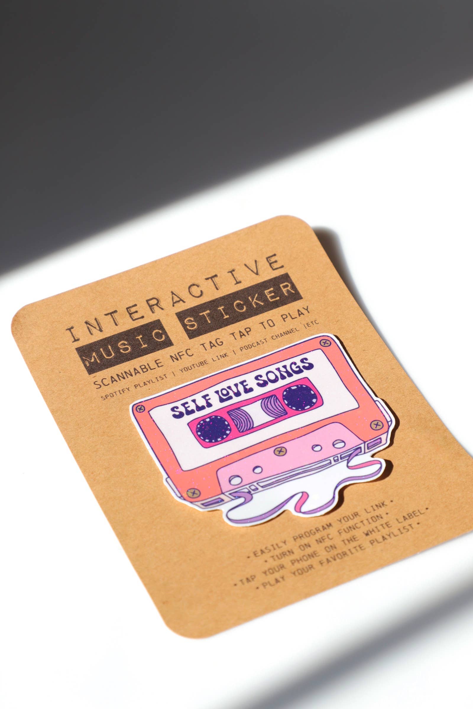 Rock Laser Scissor Studio – wholesale Sticker – Interactive Music Sticker Scannable w/ NFC Chip for Spotify1