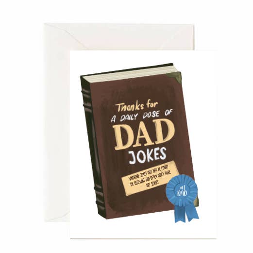 Thanks For The Daily Dose Of Dad Jokes - Greeting Card for wholesale by Jaybee Design