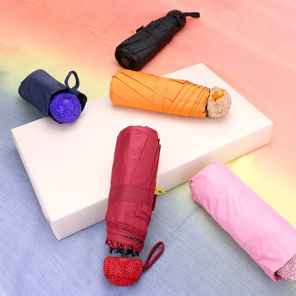 Sensibling Corp. - Wholesale Umbrella - Women's - Bling Handle Pointed Foldable Umbrella13