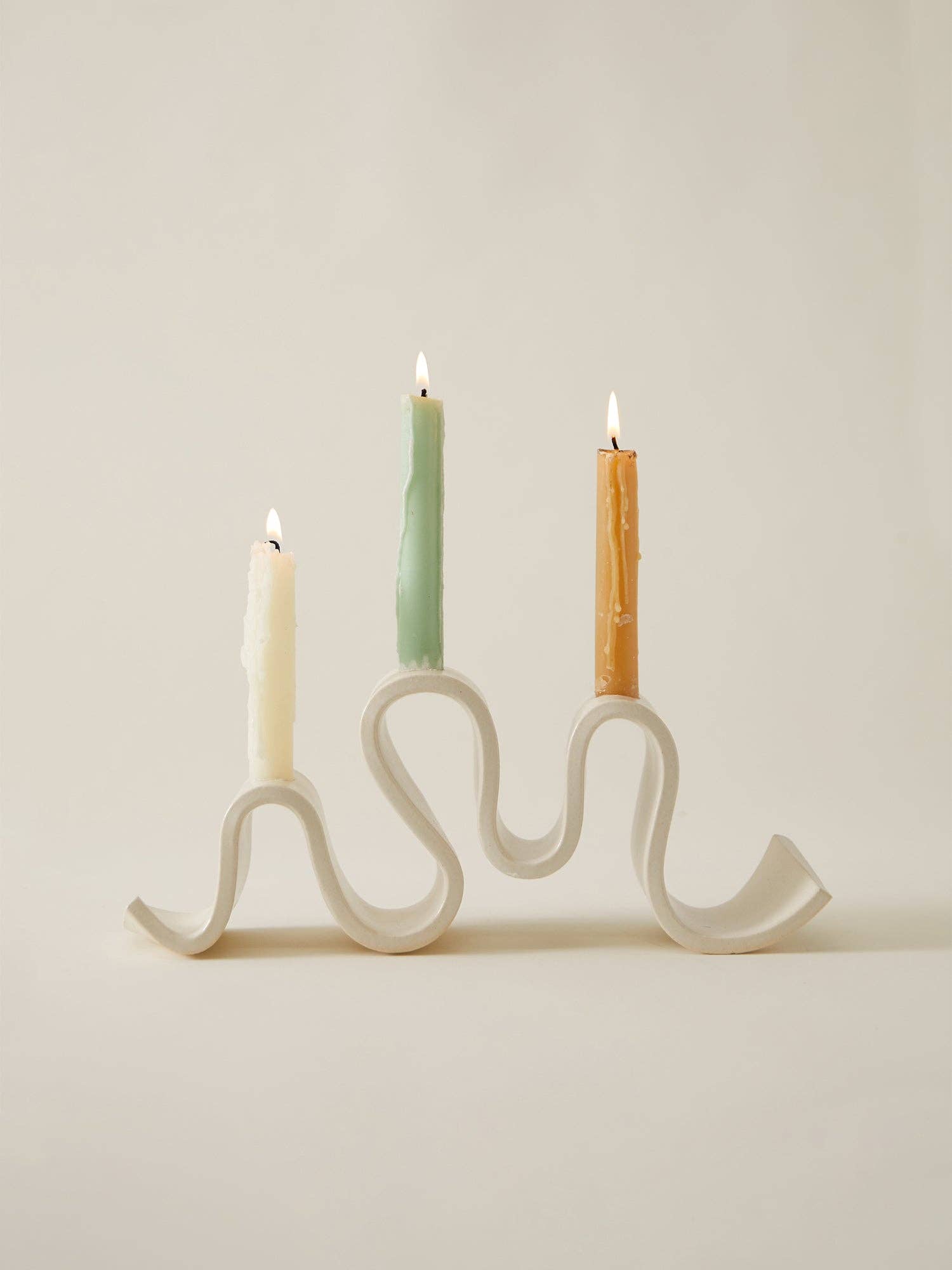 Virginia Sin - Wholesale Candle Holder - Wyat Candelabra, Cream
