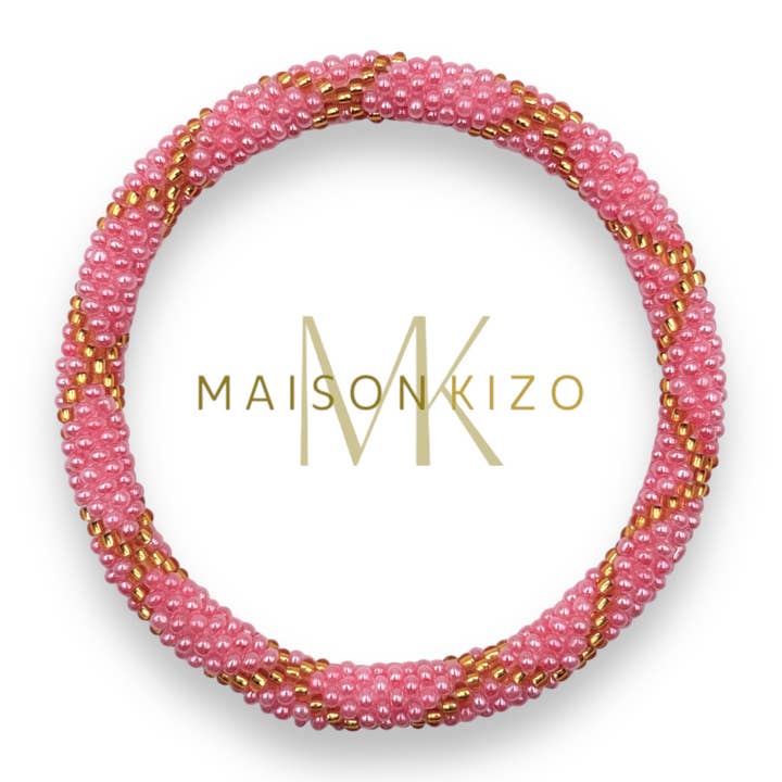 Pulsera nepalí cuentas de vidrio R38 para venta al por mayor de MAISON KIZO