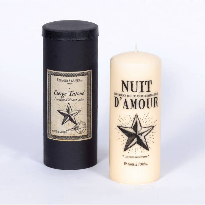 Un Soir A L'Opéra - Wholesale - Wholesale Pillar Candle - Tattooed Pillar Candle - Christmas Gift - The Tales of Hoffmann