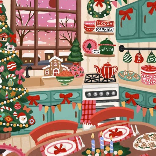 Pieces & Peace - Wholesale Puzzle – Adult - 1000 Piece Puzzle - The Christmas Kitchen1