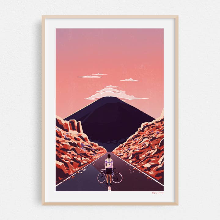 Ascent Cycling Artists Print Wall Art for wholesale by Papio Press