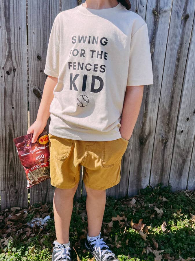 swing for the fences kid youth tee for wholesale by Banks & Co.