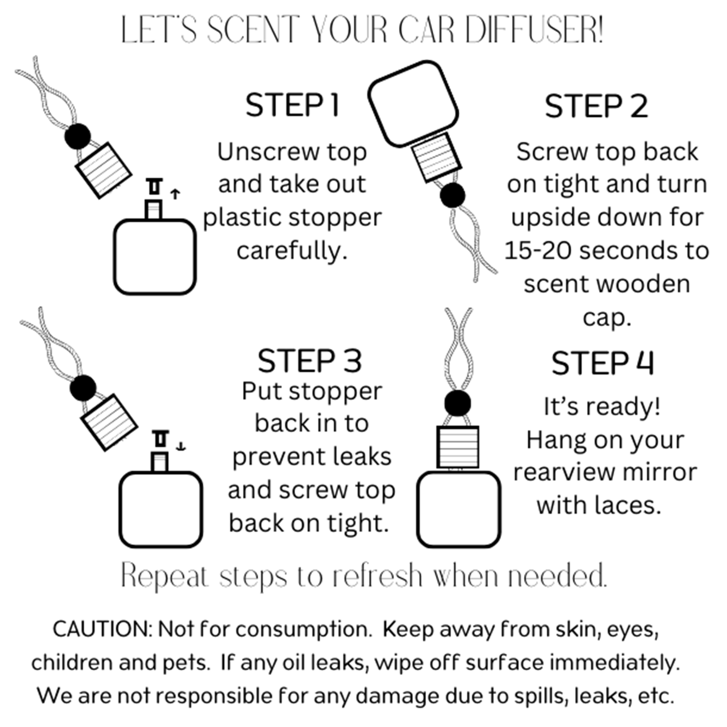 Twisted Tomboy | Bath+Body+Shower+Shave - Wholesale Reed Diffuser - NEW! Car Diffuser Variety Spinner Display10