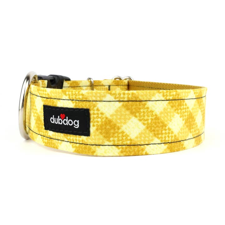 Dijan Plaid Dog Collar for wholesale by Dubdog Designs