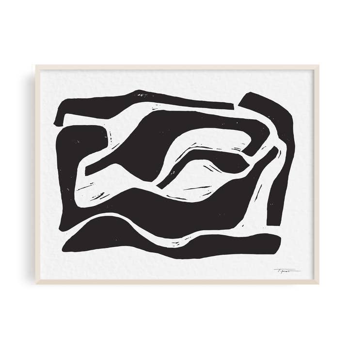 Flow IV Block Print - Wall Art for wholesale by The Modern Bloc