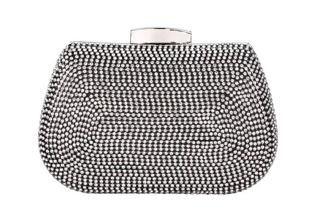 Nima Accessories Inc - Wholesale Clutch Bag - Women's -  Rhinestone Crystal Clutch - Shimmering Rhinestones0