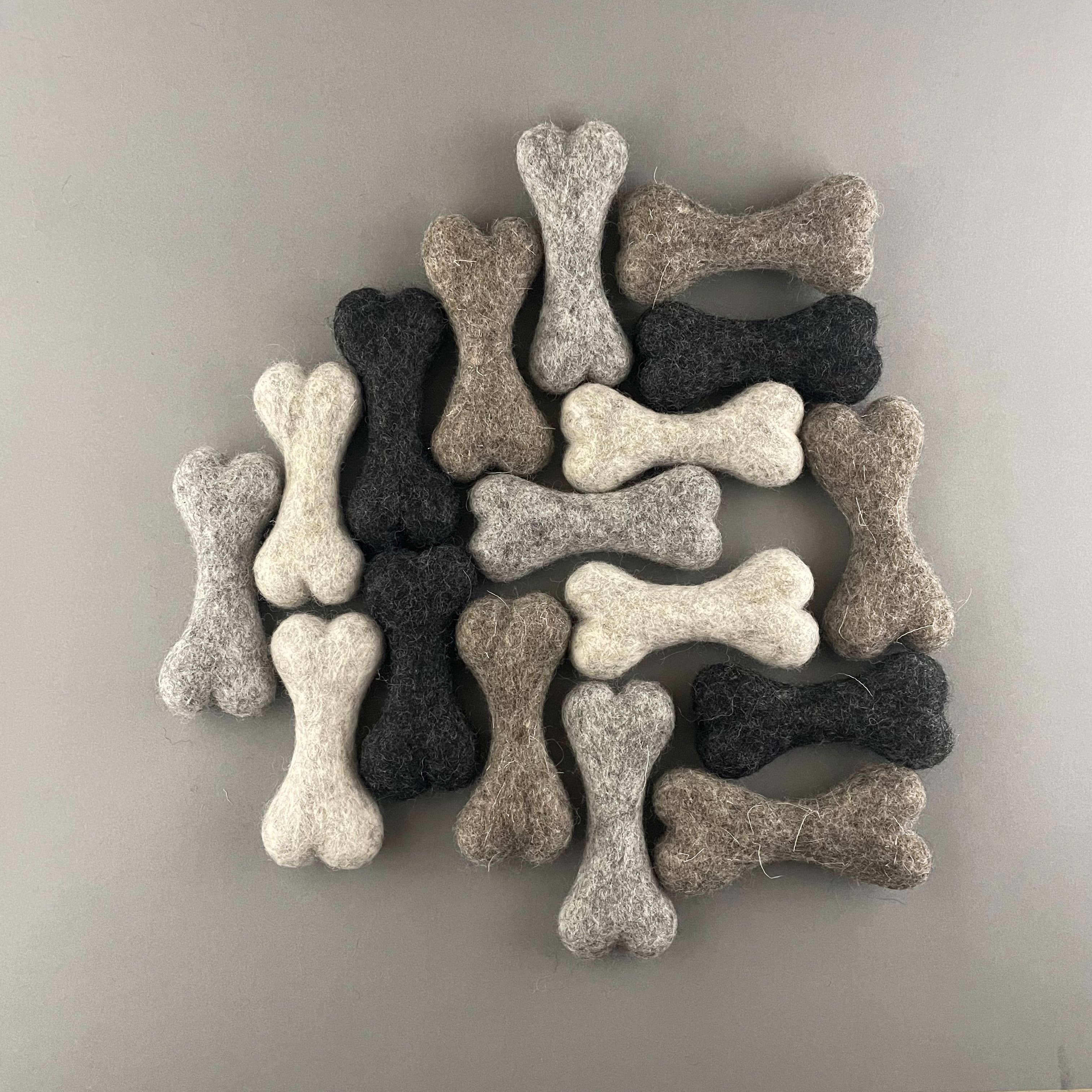 Pawsome Pet Toys - Wholesale Pet Toy - Dog - Small dog toy, Handmade wool bone for dogs, ONE PIECE2