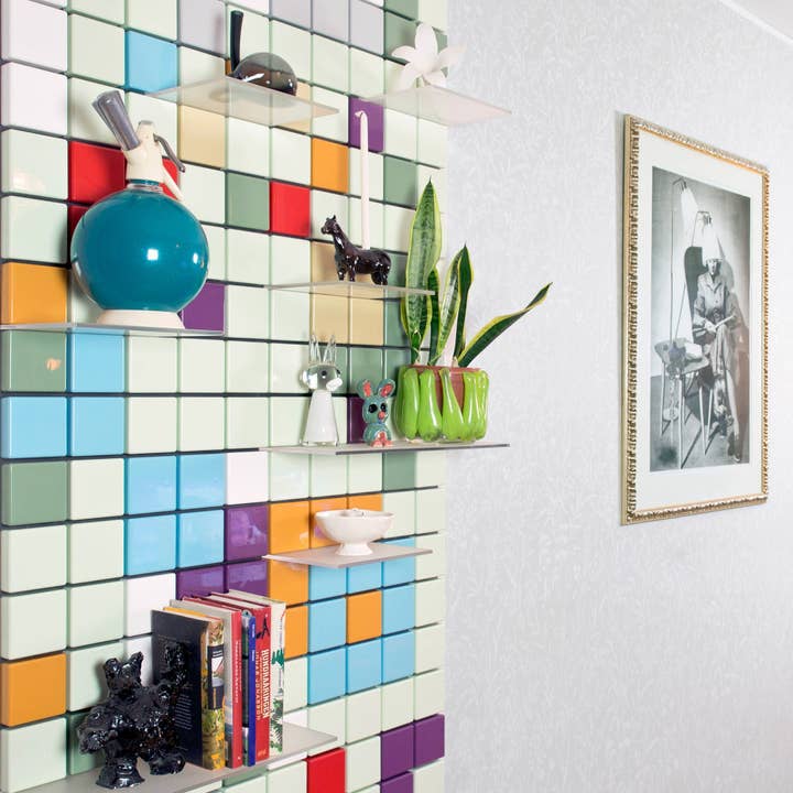 Pellington Design - Wholesale Wall Mounted Shelf - Confetti Monochrome - Aquatic5