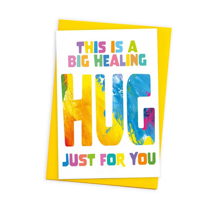 Unique Get Well Greeting Card - Big Healing Hug for You for wholesale by size3art