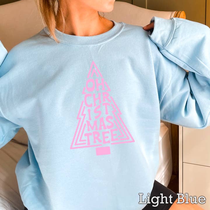 Shoppe SHC - Wholesale Graphic Sweatshirt - Women's - Oh Christmas Tree Christmas 2025 Graphic Sweatshirt Women’s2