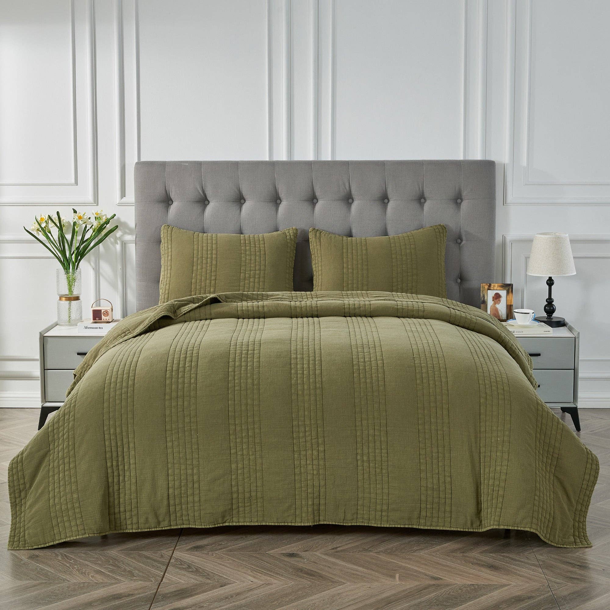 Mélange Home - Wholesale Quilt - Stonewashed Cotton Quilt Set13