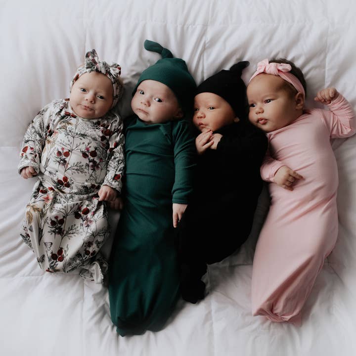 Three Little Tots - Wholesale Babygown - Baby - Floral Flower Knotted Gown9