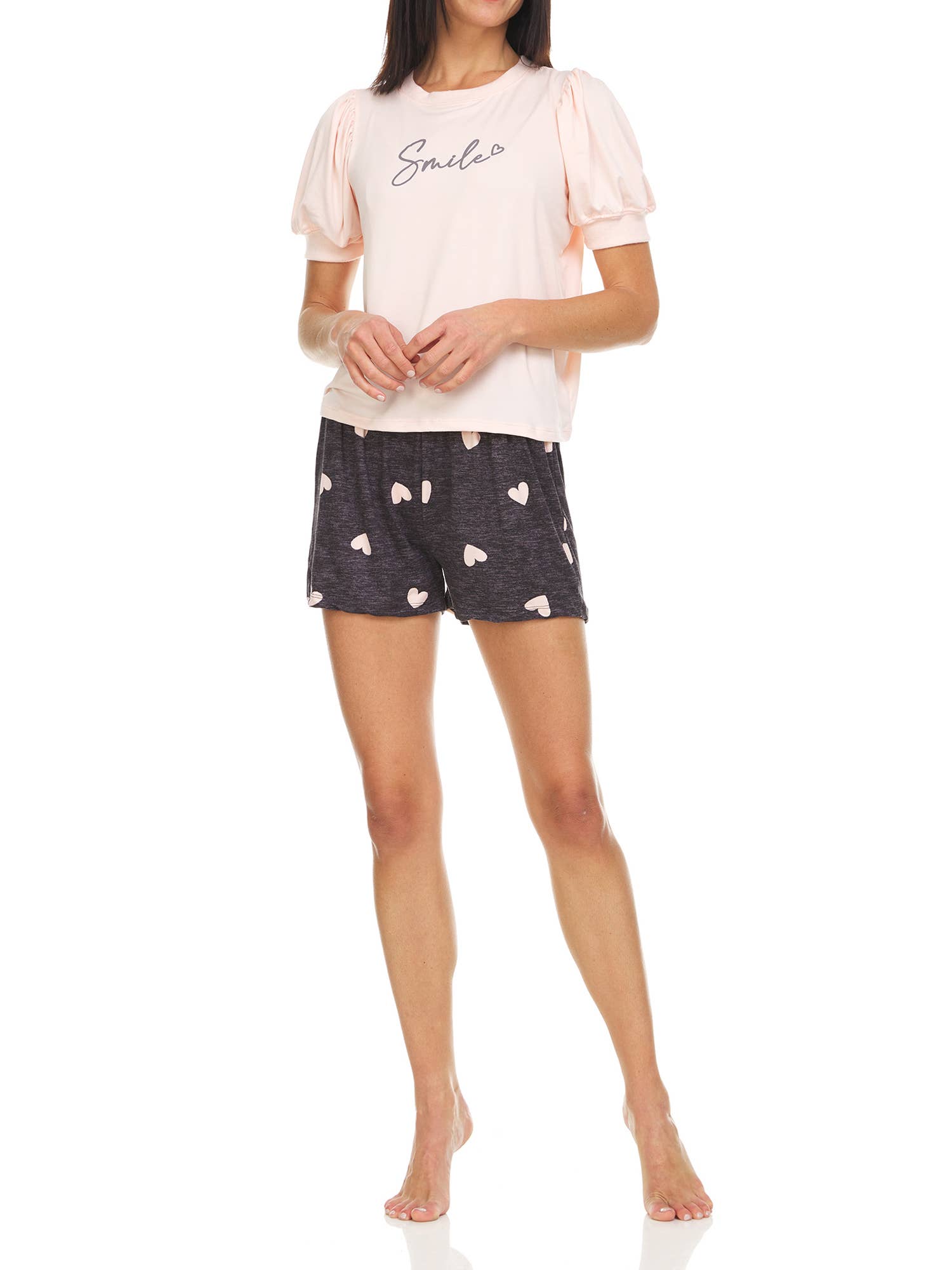 René Rofé - Wholesale Sleepwear Set - Women's - Homeboy Short Pajama Set T067